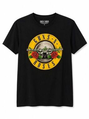Guns N’ Roses Official Licensed Logo Band Tee Shirt, Black Size Medium NWT